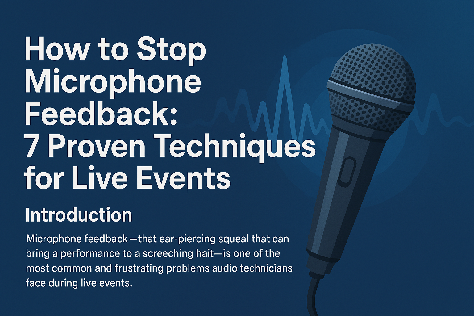 Stop Mic Feedback Now: 7 Explosive Live Sound Tricks | AudioPatron