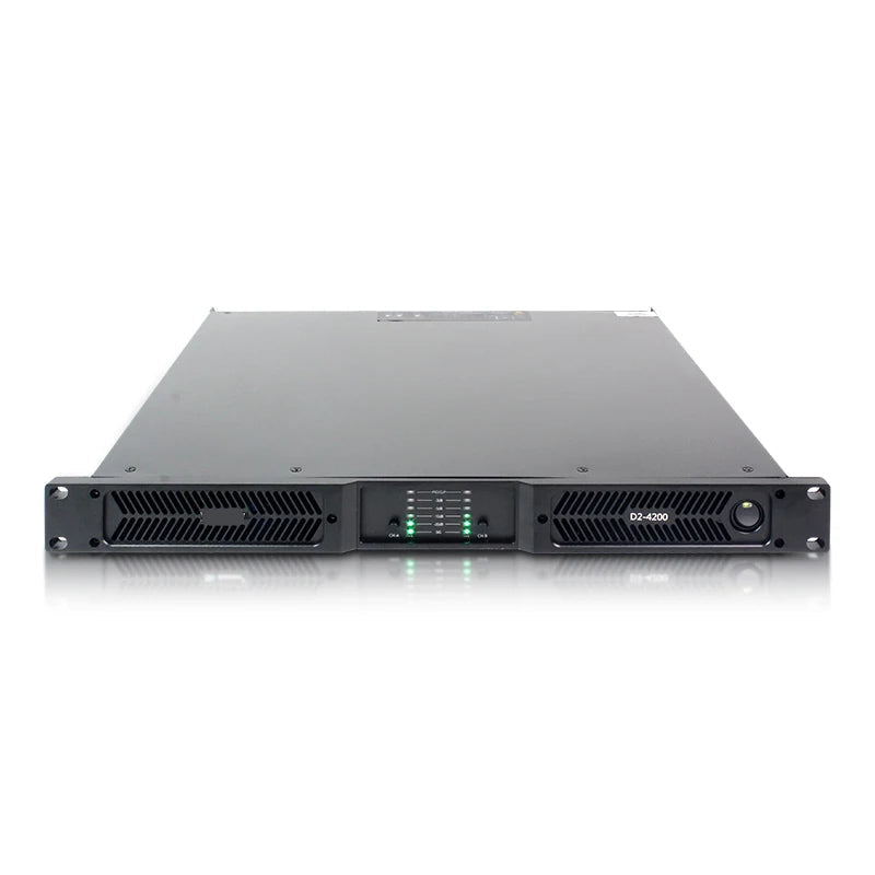 D2-4200 dual-channel digital amplifier with 8500W capacity for professional subwoofer applications