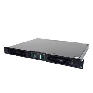 GaN technology 4-channel digital amplifier with 3000W capacity in compact 1U chassis