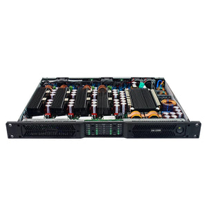 GaN technology 4-channel digital amplifier with 3000W capacity in compact 1U chassis inner view