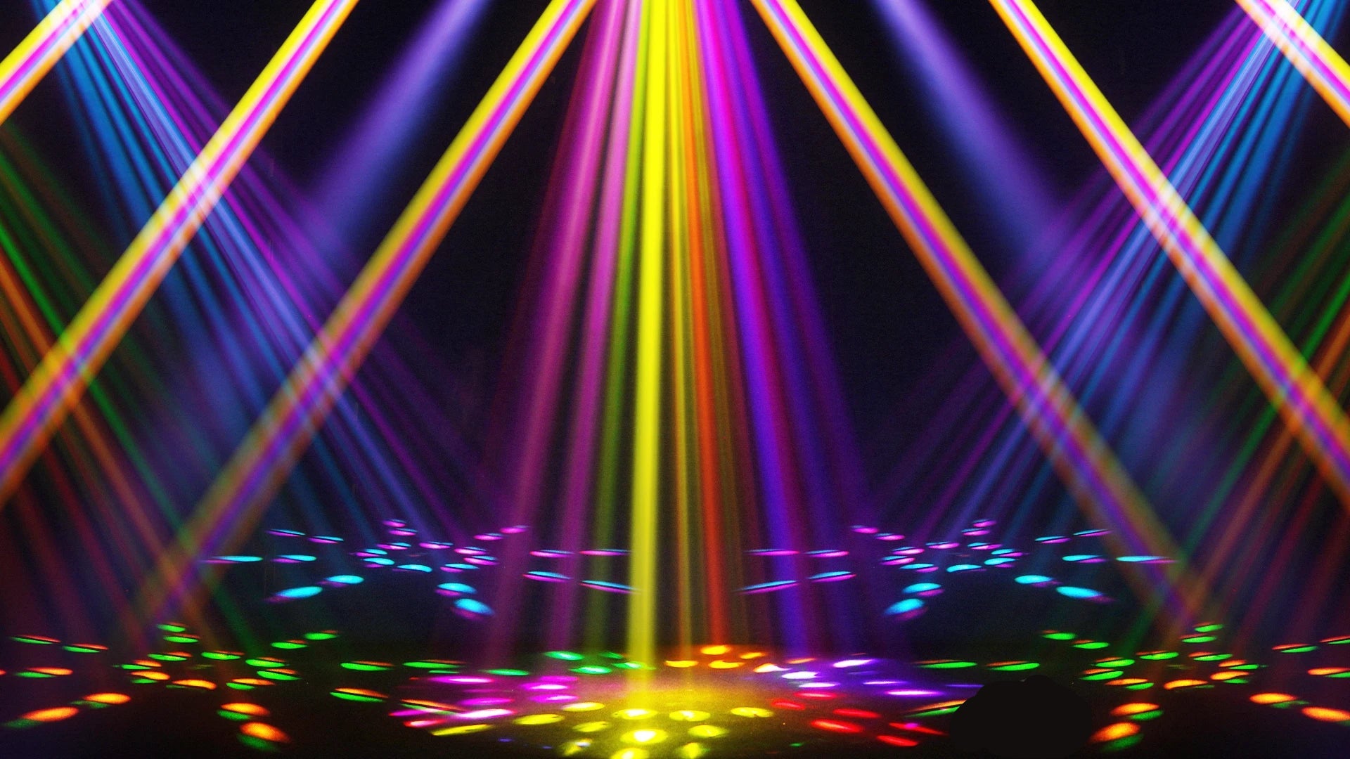 High-output moving head light showing 14-color wheel and dual prism effects